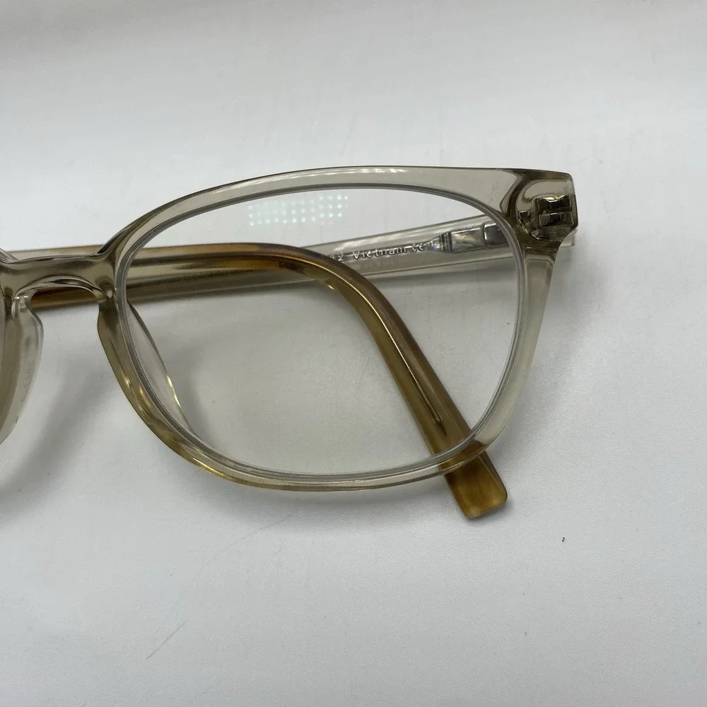 Warby Parker Eyeglasses FRAME ONLY Clemens M 205 54-16-142 Gray Clear 725